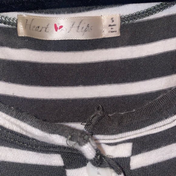 Heart & hips small striped Macy stretch tank green white dress - Picture 4 of 12